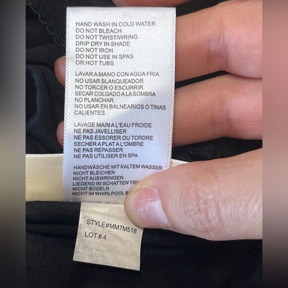 NWT Michael Kors | Black Chain Layered Tankini Top Size S - Picture 9 of 9